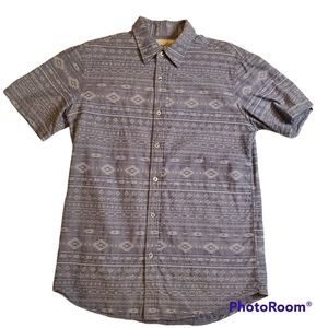 COASTAL Brand Men's Southwest Shirt  Button Front Size Medium